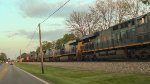 CSX 6 Locomotives at the front